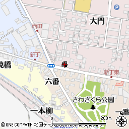 ＥＮＥＯＳ中新田ＳＳ周辺の地図