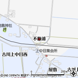 宮城県大崎市古川保柳不動浦周辺の地図