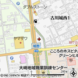 マクドナルド４号線古川店周辺の地図