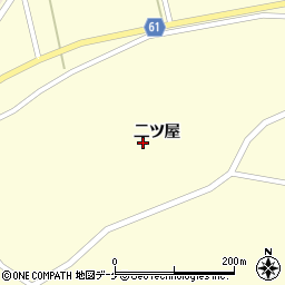 宮城県登米市豊里町二ツ屋周辺の地図