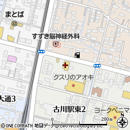 快活CLUB古川店周辺の地図