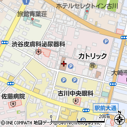 古川商工会議所会館周辺の地図