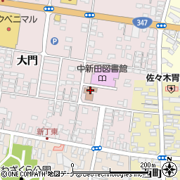 中新田児童館周辺の地図