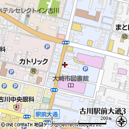 宮城県大崎市古川駅前大通4丁目周辺の地図