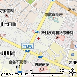 古川信用組合岩出山支店周辺の地図