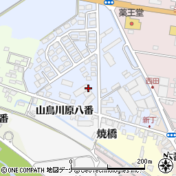 中新田田川住宅周辺の地図