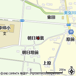 宮城県遠田郡美里町荻埣朝日壇裏周辺の地図