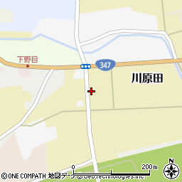 宮城県加美町（加美郡）下野目川原田周辺の地図