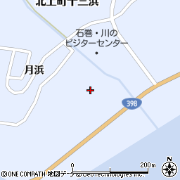 宮城県石巻市北上町十三浜月浜周辺の地図