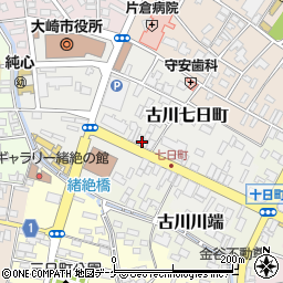 富士屋 古川店周辺の地図