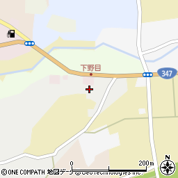 宮城県加美郡加美町下野目久保田周辺の地図