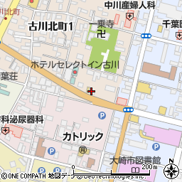 有限会社中央塗装工業　古川支店周辺の地図