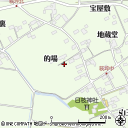 宮城県遠田郡美里町荻埣的場周辺の地図