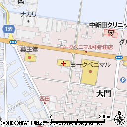 コメリハード＆グリーン中新田店周辺の地図