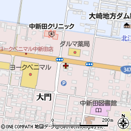 平禄寿司宮城加美中新田店周辺の地図