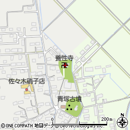 養性寺周辺の地図