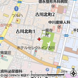 宮城県大崎市古川北町1丁目周辺の地図