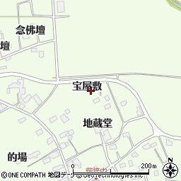 宮城県遠田郡美里町荻埣宝屋敷周辺の地図