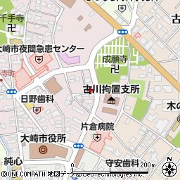 古川千手寺町郵便局 ＡＴＭ周辺の地図
