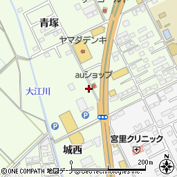 宮城県大崎市古川青塚38周辺の地図