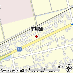 宮城県登米市豊里町下屋浦307周辺の地図