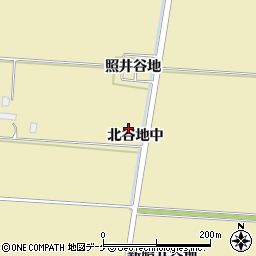 宮城県大崎市田尻大沢（北谷地中）周辺の地図