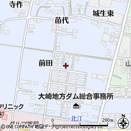 宮城県加美郡加美町城生前田96周辺の地図