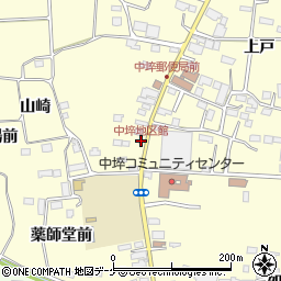中埣地区館周辺の地図