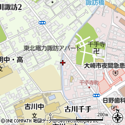千手寺橋周辺の地図