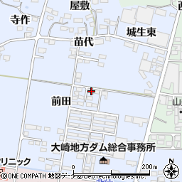 宮城県加美郡加美町城生前田96-3周辺の地図