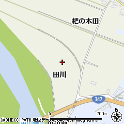 宮城県加美郡加美町米泉田川周辺の地図