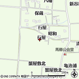 宮城県大崎市古川馬櫛周辺の地図