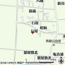 宮城県大崎市古川馬櫛周辺の地図