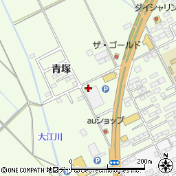 宮城県大崎市古川青塚71-2周辺の地図