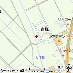 宮城県大崎市古川青塚19-9周辺の地図