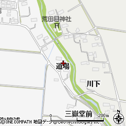 宮城県大崎市古川保柳道場周辺の地図