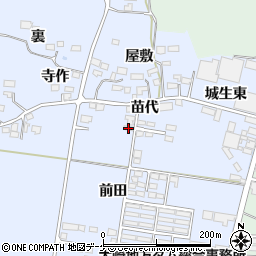 宮城県加美郡加美町城生前田149周辺の地図