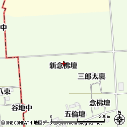 宮城県遠田郡美里町荻埣新念佛壇周辺の地図