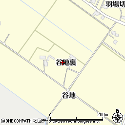 宮城県大崎市古川渋井谷地裏周辺の地図