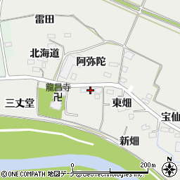 宮城県大崎市古川上埣三丈堂周辺の地図
