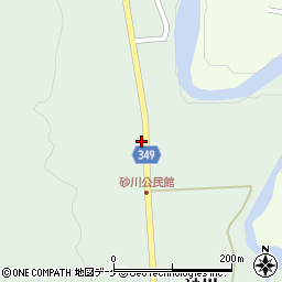 山形県鶴岡市砂川前田105周辺の地図