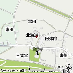 宮城県大崎市古川上埣北海道周辺の地図