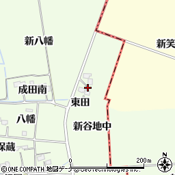 宮城県大崎市古川馬櫛成田前周辺の地図