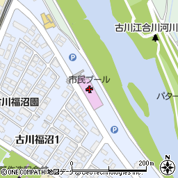 大崎市民プールアクア・パル周辺の地図