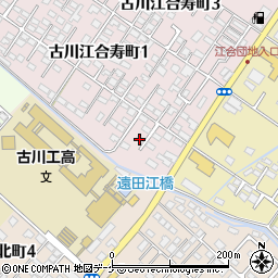 ピュアシティ江合Ｃ周辺の地図