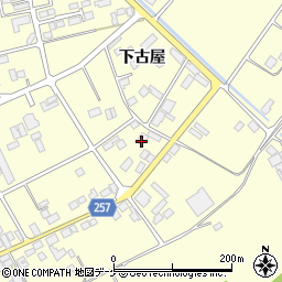 宮城県登米市豊里町下古屋周辺の地図