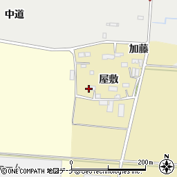 宮城県遠田郡美里町南高城屋敷周辺の地図