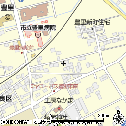 宮城県登米市豊里町土手下17-2周辺の地図