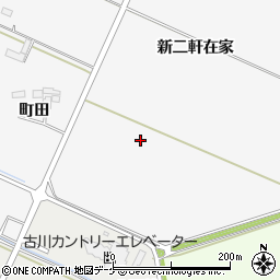 宮城県大崎市古川富長（二軒在家）周辺の地図