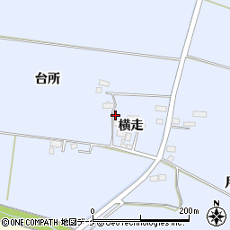 宮城県大崎市古川新田横走48周辺の地図